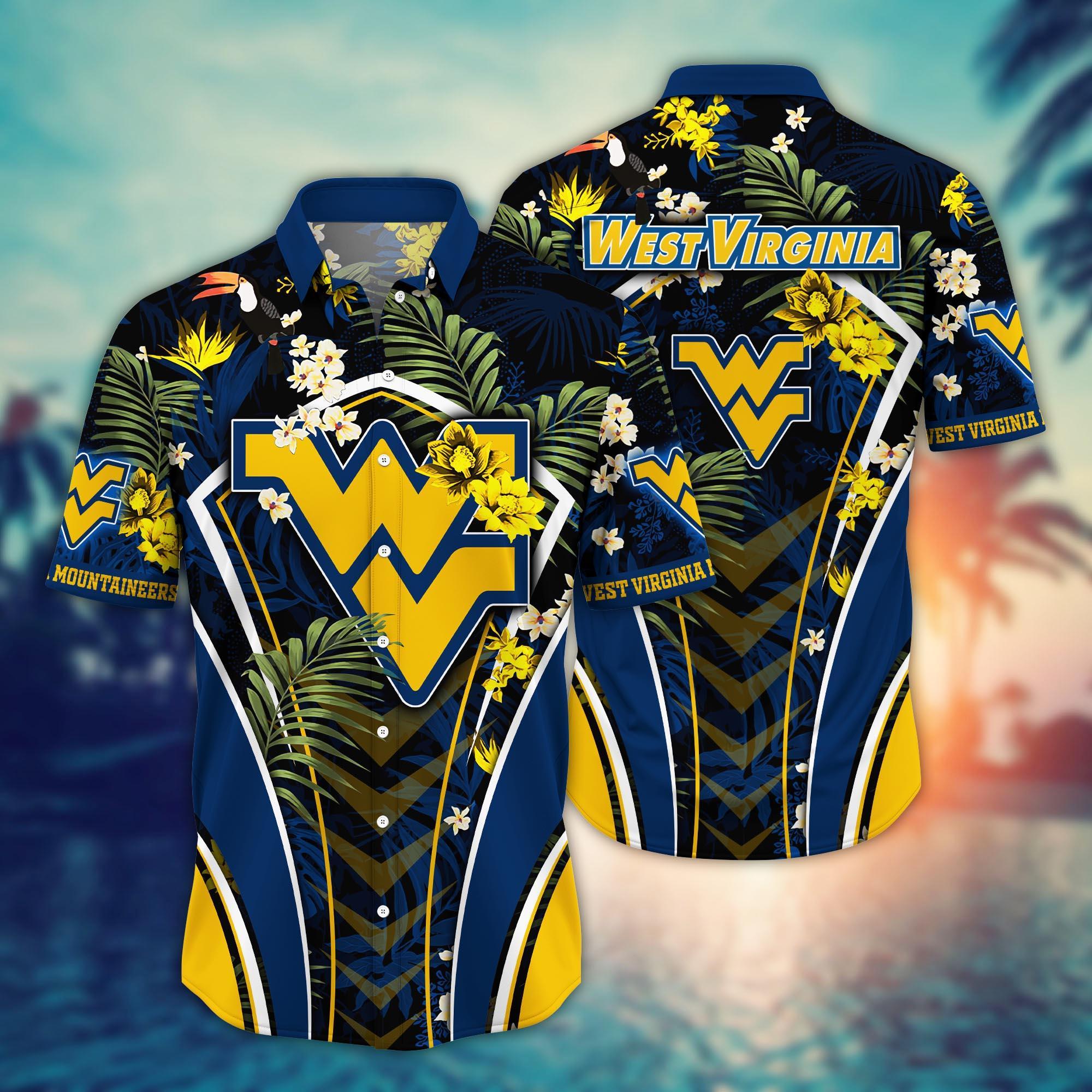 West Virginia Mountaineers NCAA Flower Hawaii Shirt For Fans Ver 13