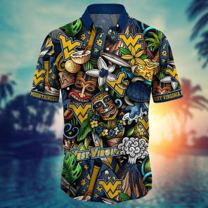 West Virginia Mountaineers NCAA Flower Hawaii Shirt For Fans Ver 16