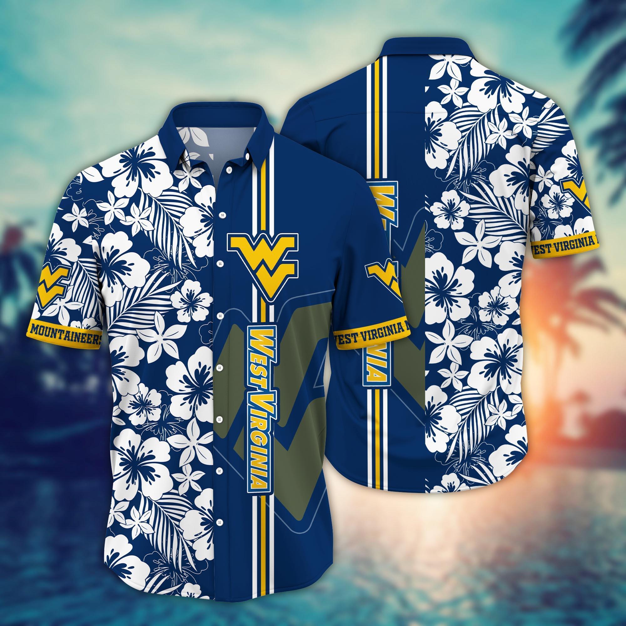 West Virginia Mountaineers NCAA Flower Hawaii Shirt For Fans Ver 19