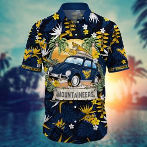 West Virginia Mountaineers NCAA Flower Hawaii Shirt For Fans Ver 2