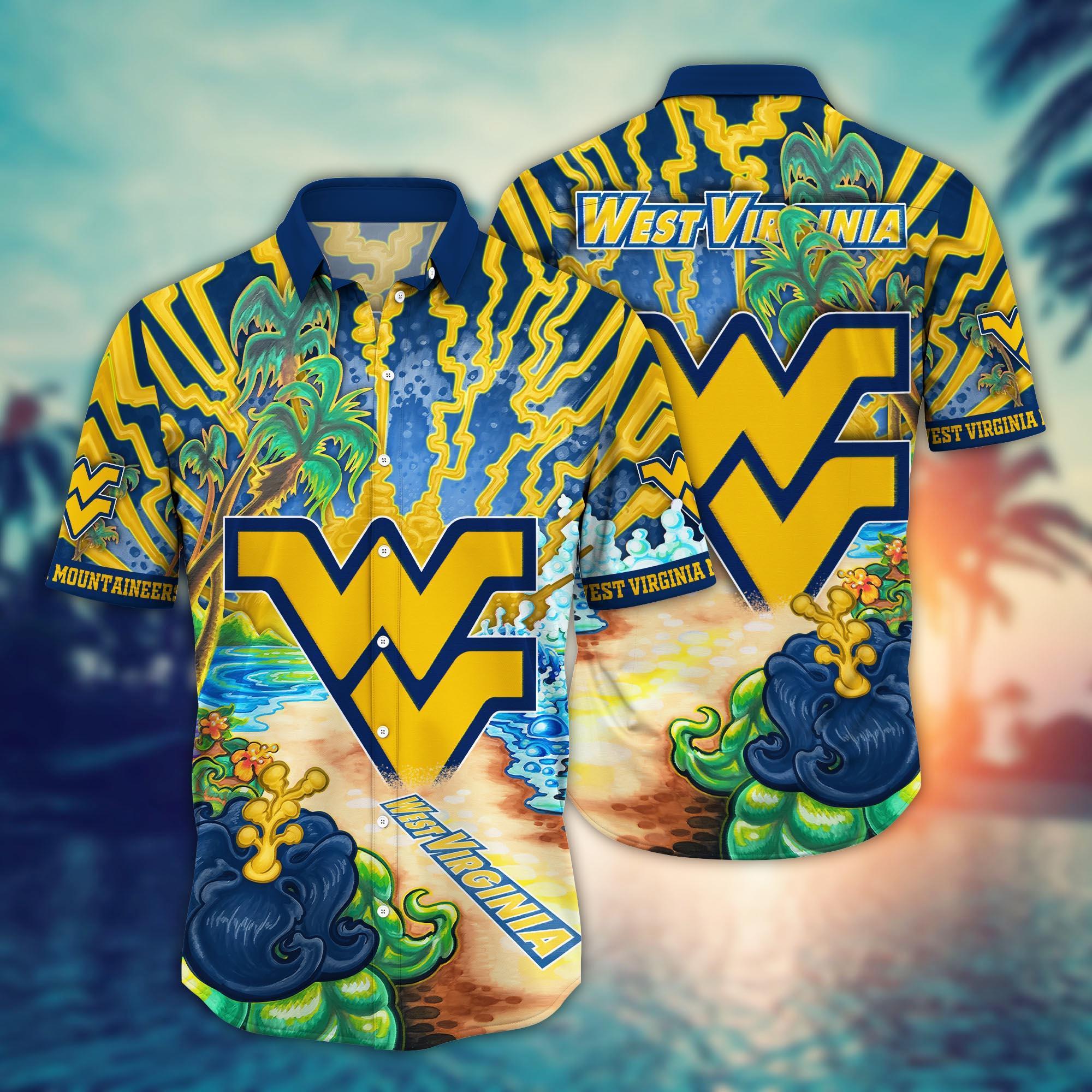 West Virginia Mountaineers NCAA Flower Hawaii Shirt For Fans Ver 21