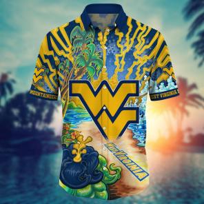 West Virginia Mountaineers NCAA Flower Hawaii Shirt For Fans Ver 21