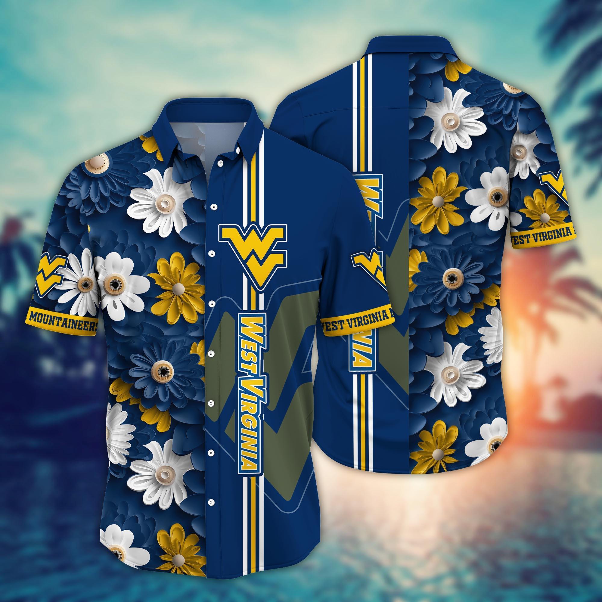 West Virginia Mountaineers NCAA Flower Hawaii Shirt For Fans Ver 26