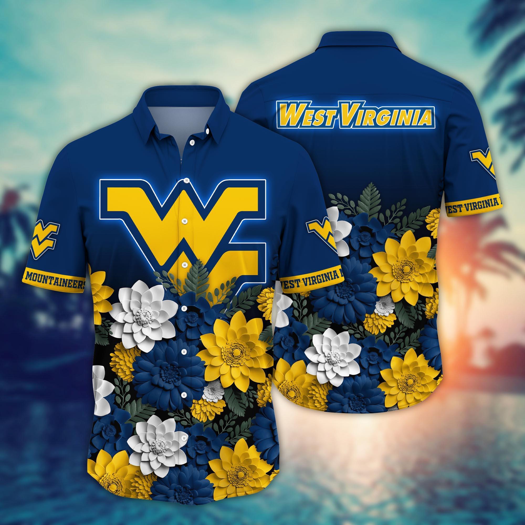 West Virginia Mountaineers NCAA Flower Hawaii Shirt For Fans Ver 27