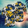 West Virginia Mountaineers NCAA Flower Hawaii Shirt For Fans Ver 3