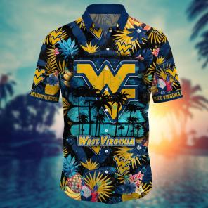West Virginia Mountaineers NCAA Flower Hawaii Shirt For Fans Ver 34