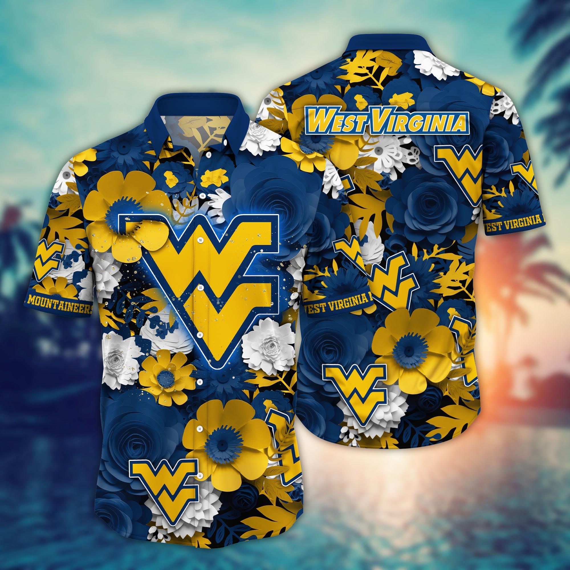 West Virginia Mountaineers NCAA Flower Hawaii Shirt For Fans Ver 35