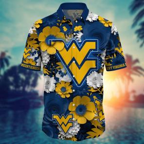 West Virginia Mountaineers NCAA Flower Hawaii Shirt For Fans Ver 35
