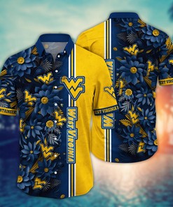 West Virginia Mountaineers NCAA Flower Hawaii Shirt For Fans Ver 4