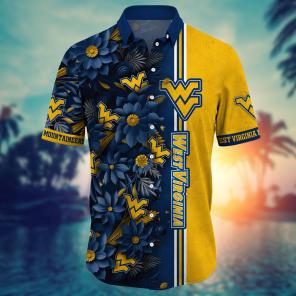 West Virginia Mountaineers NCAA Flower Hawaii Shirt For Fans Ver 4