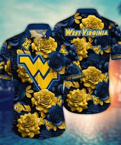 West Virginia Mountaineers NCAA Flower Hawaii Shirt For Fans Ver 5