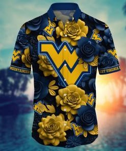 West Virginia Mountaineers NCAA Flower Hawaii Shirt For Fans Ver 5