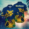 West Virginia Mountaineers NCAA Flower Hawaii Shirt For Fans Ver 6