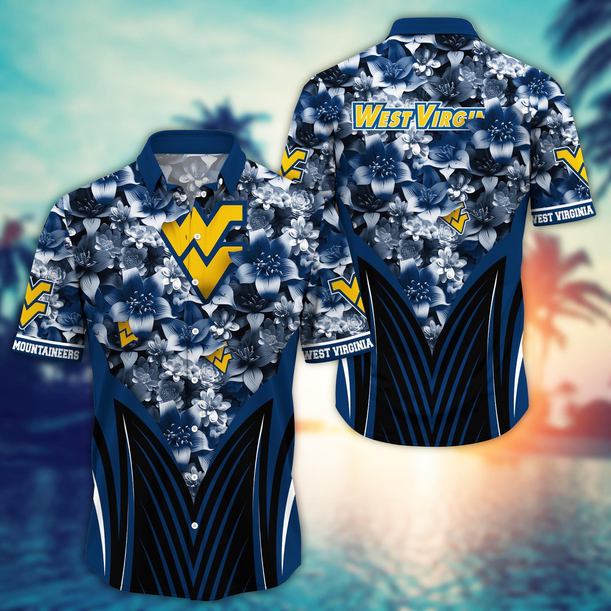 West Virginia Mountaineers NCAA Hawaiian Shirt, Aloha Shirt Ver 1