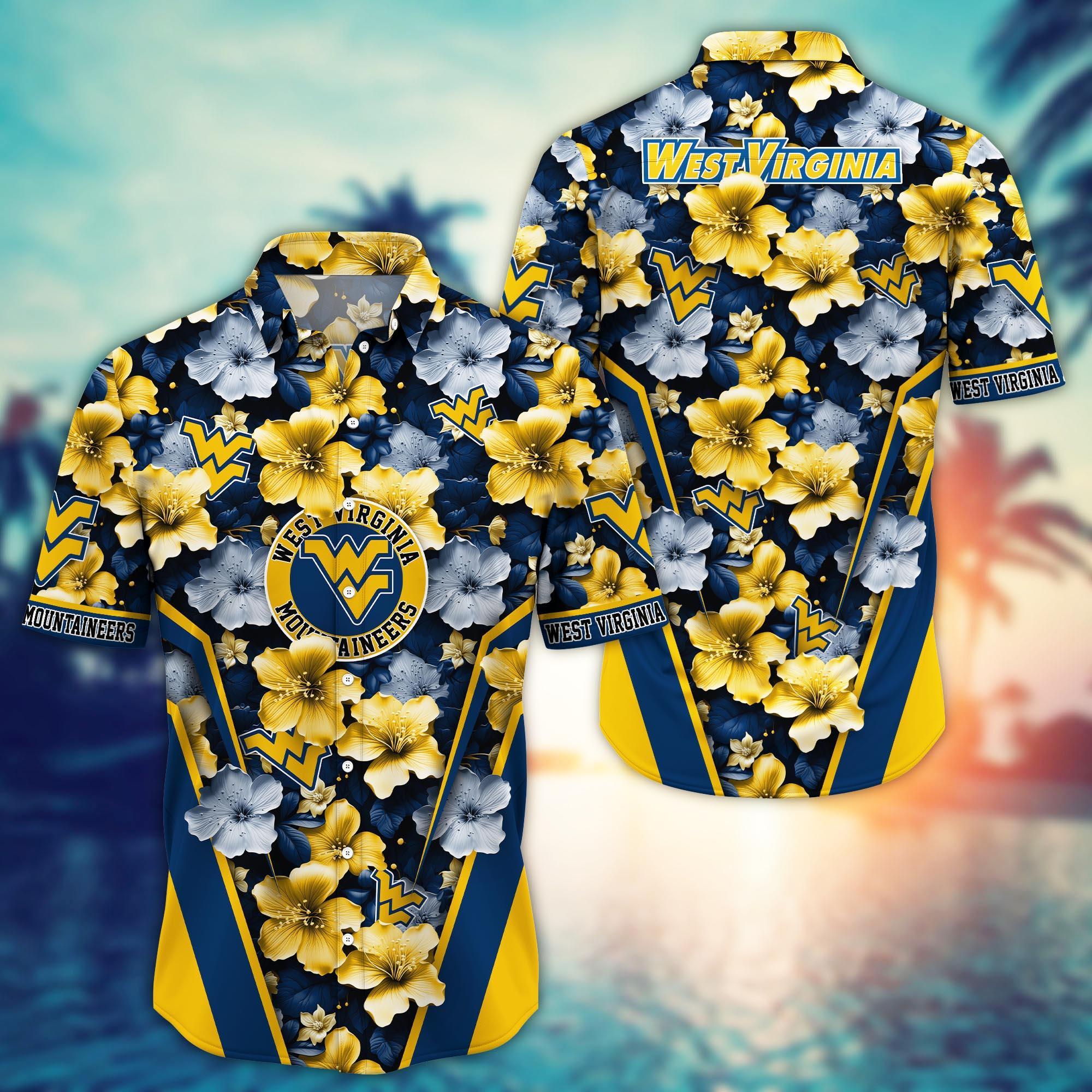 West Virginia Mountaineers NCAA Hawaiian Shirt, Aloha Shirt Ver 2