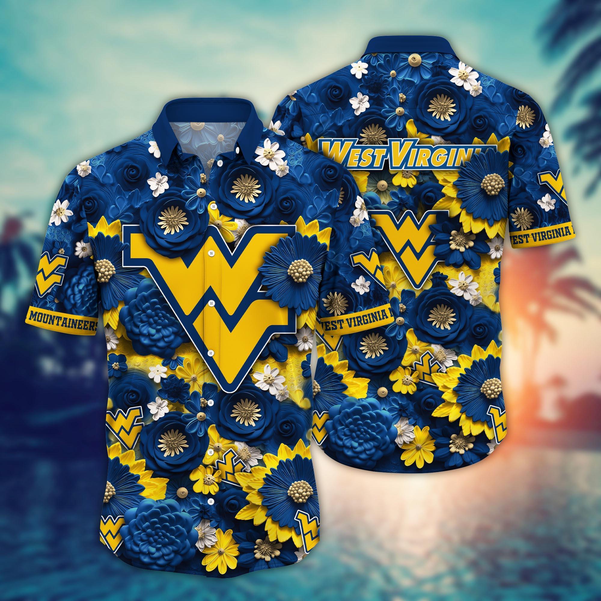 West Virginia Mountaineers NCAA Hawaiian Shirt for This Summer Customize Shirt Any Team