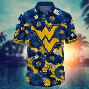 West Virginia Mountaineers NCAA Hawaiian Shirt for This Summer Customize Shirt Any Team
