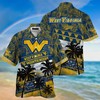West Virginia Mountaineers NCAA Palm Tree Pattern Hawaii Shirt For Sports Fans