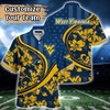 West Virginia Mountaineers NCAA US Flag Flower Hawaii Shirt For Fans