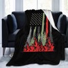 Wildland Firefighter Couch Throw Blanket - Soft Lightweight Plush