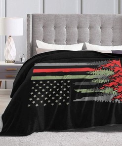 Wildland Firefighter Couch Throw Blanket - Soft Lightweight Plush