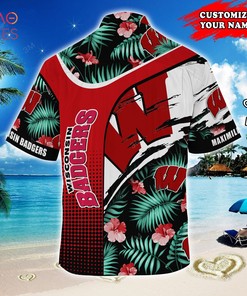 Wisconsin Badgers Customized Hawaiian Shirt, Perfect for Sports Fans