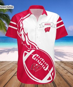 Wisconsin Badgers Genuine NCAA Hawaiian Shirt