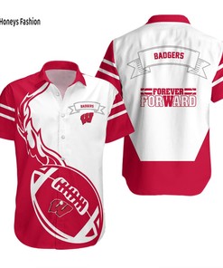 Wisconsin Badgers Genuine NCAA Hawaiian Shirt
