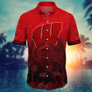 Wisconsin Badgers NCAA Flower Hawaii Shirt For Fans Ver 10