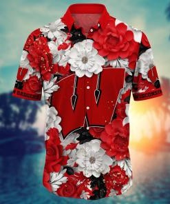 Wisconsin Badgers NCAA Flower Hawaii Shirt For Fans Ver 12