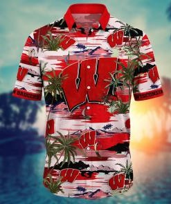 Wisconsin Badgers NCAA Flower Hawaii Shirt For Fans Ver 19