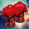 Wisconsin Badgers NCAA Flower Hawaii Shirt For Fans Ver 20