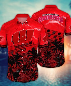 Wisconsin Badgers NCAA Flower Hawaii Shirt For Fans Ver 22
