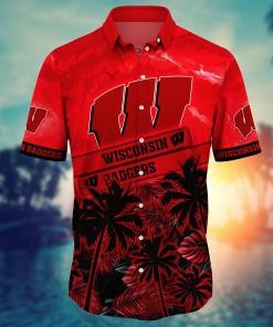 Wisconsin Badgers NCAA Flower Hawaii Shirt For Fans Ver 22