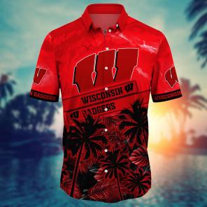 Wisconsin Badgers NCAA Flower Hawaii Shirt For Fans Ver 22