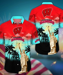 Wisconsin Badgers NCAA Flower Hawaii Shirt For Fans Ver 24
