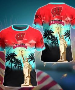 Wisconsin Badgers NCAA Flower Hawaii Shirt For Fans Ver 24