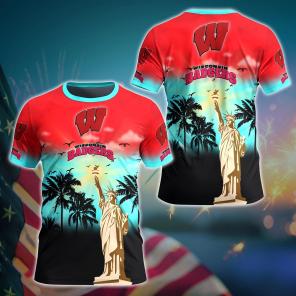 Wisconsin Badgers NCAA Flower Hawaii Shirt For Fans Ver 24