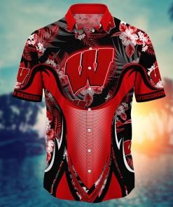 Wisconsin Badgers NCAA Flower Hawaii Shirt For Fans Ver 25