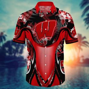 Wisconsin Badgers NCAA Flower Hawaii Shirt For Fans Ver 25