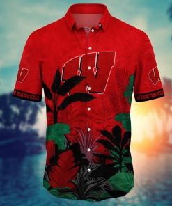 Wisconsin Badgers NCAA Flower Hawaii Shirt For Fans Ver 28