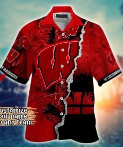 Wisconsin Badgers NCAA Flower Hawaii Shirt For Fans Ver 33
