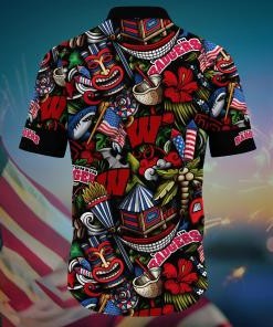 Wisconsin Badgers NCAA Flower Hawaii Shirt For Fans Ver 4