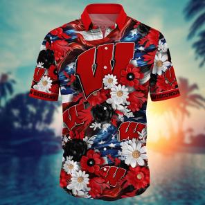Wisconsin Badgers NCAA Hawaii Shirt Ver 3