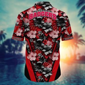Wisconsin Badgers NCAA Hawaiian Shirt, Aloha Shirt Ver 2