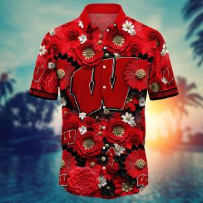 Wisconsin Badgers NCAA Hawaiian Shirt for This Summer Customize Shirt Any Team