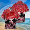 Wisconsin Badgers NCAA Palm Tree Pattern Hawaii Shirt For Sports Fans