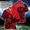 Wisconsin Badgers NCAA US Flag Flower Hawaii Shirt For Fans
