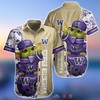 Women's Washington Huskies Baby Yoda Hawaiian Shirt, Great for Summer 
