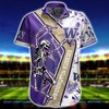 Women's Washington Huskies Skeleton Aloha Short Sleeve Shirt 